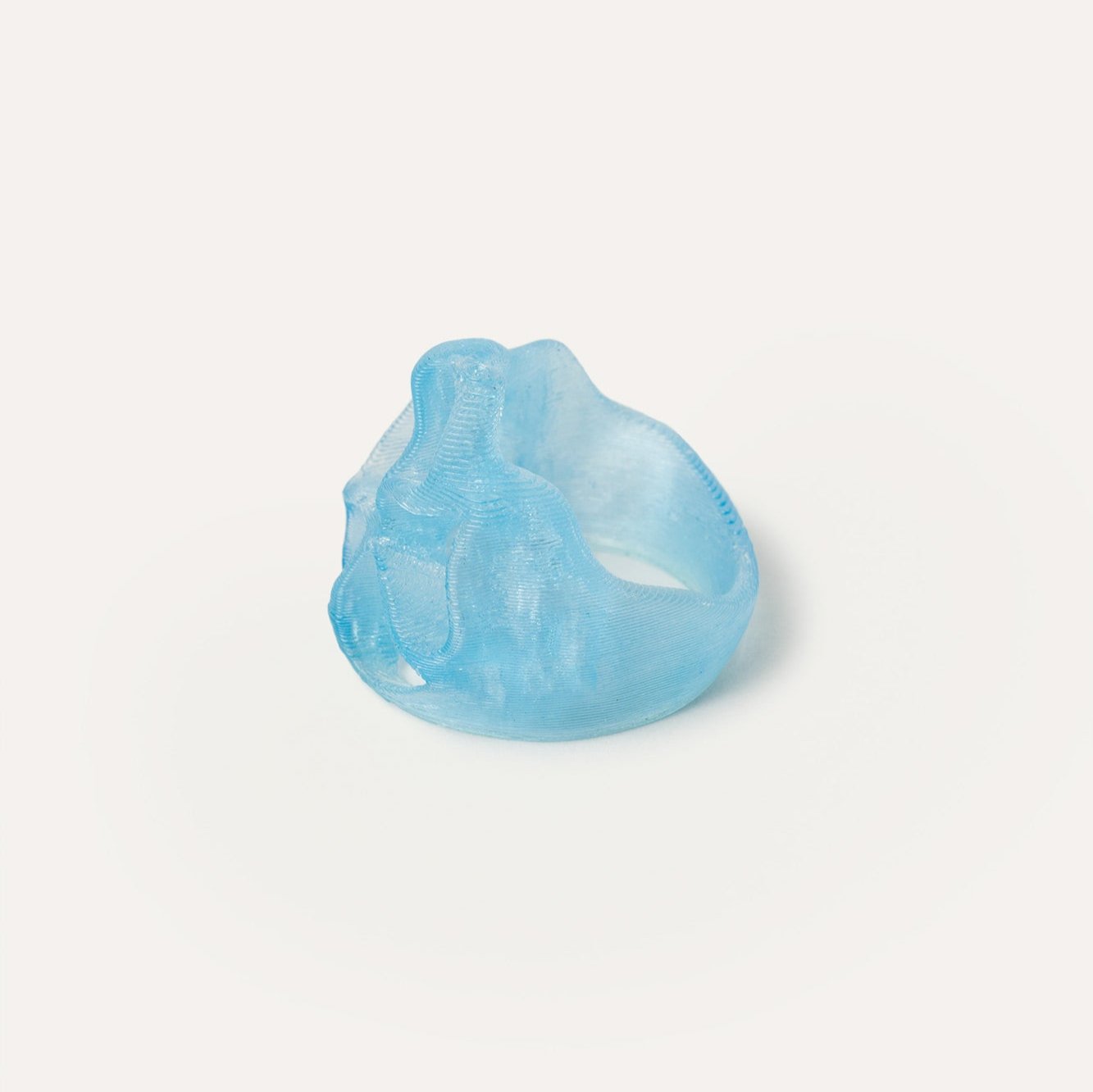 Blue Holes Organic Vegan Ring 3D
