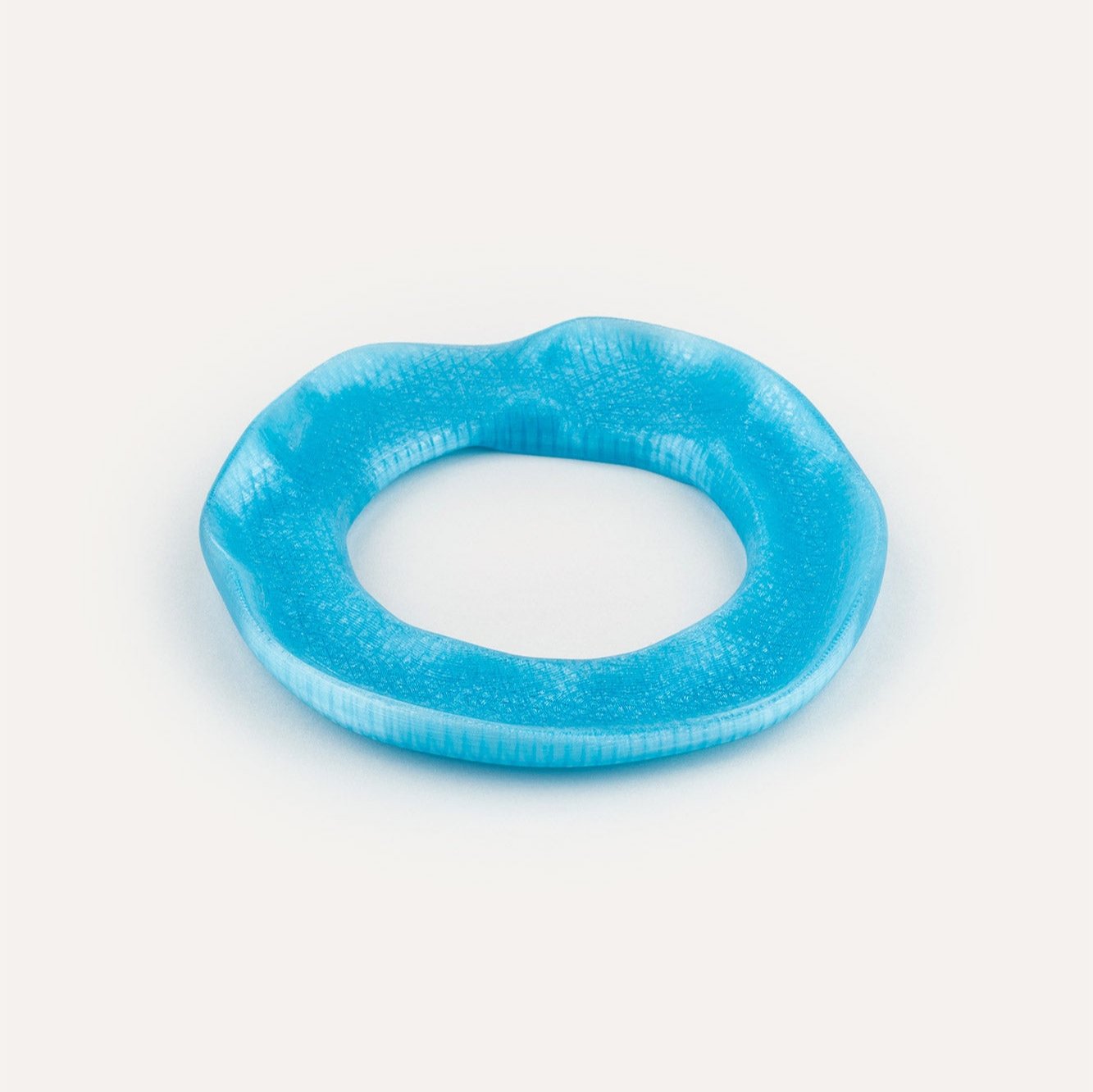 Blue vegan bracelet 3d printed