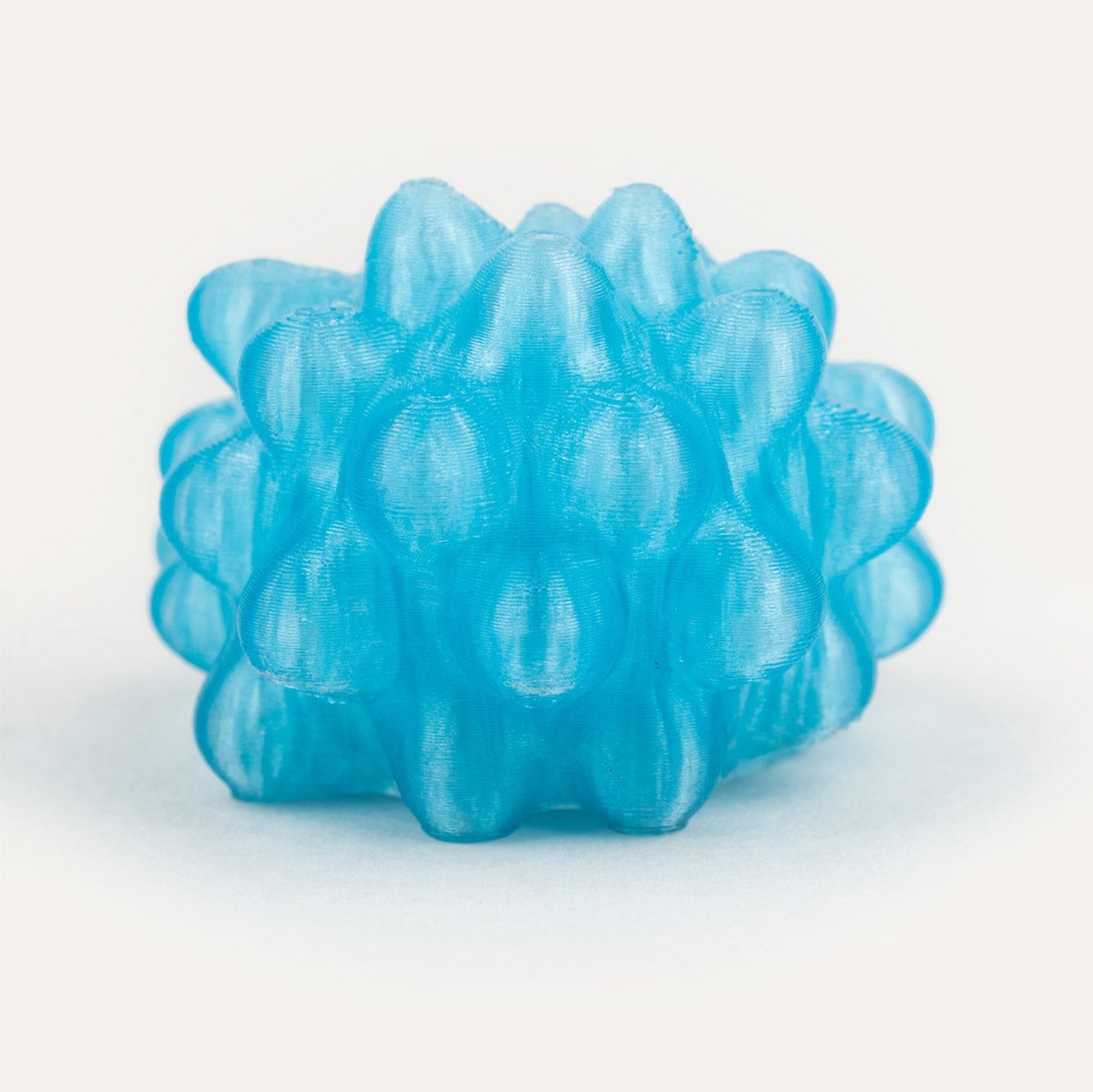 Blue Vegan Ring 3D