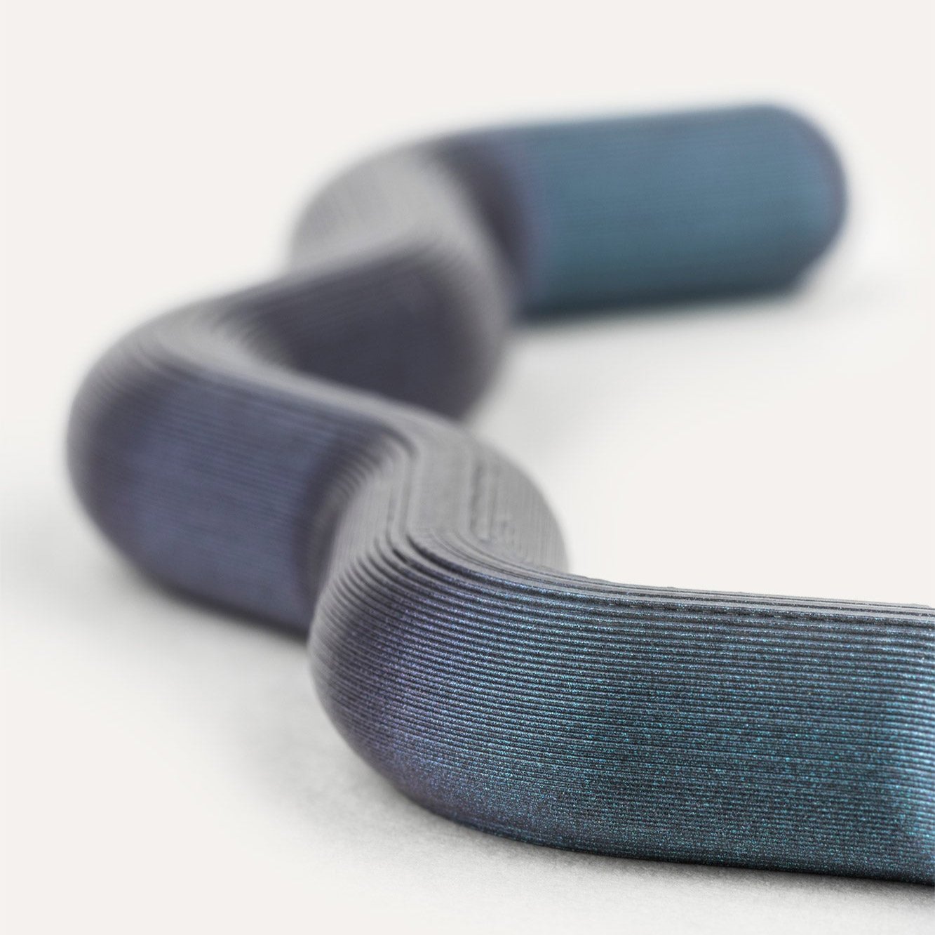 Dark Blue Organic Beads Necklace 3D