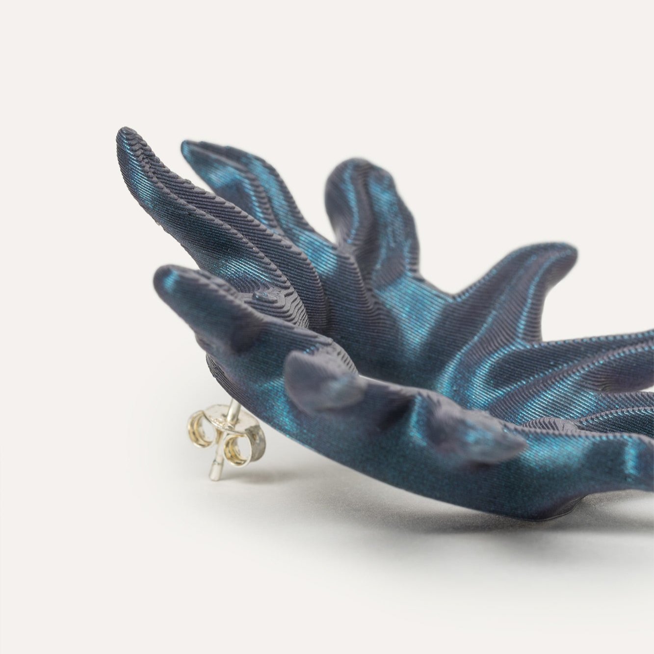 Dark Blue Soleil Vegan Earrings