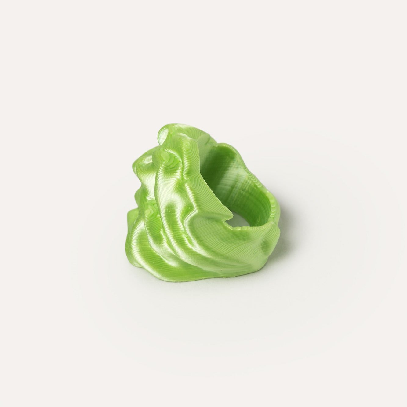 Green Organic Vegan Ring 3D