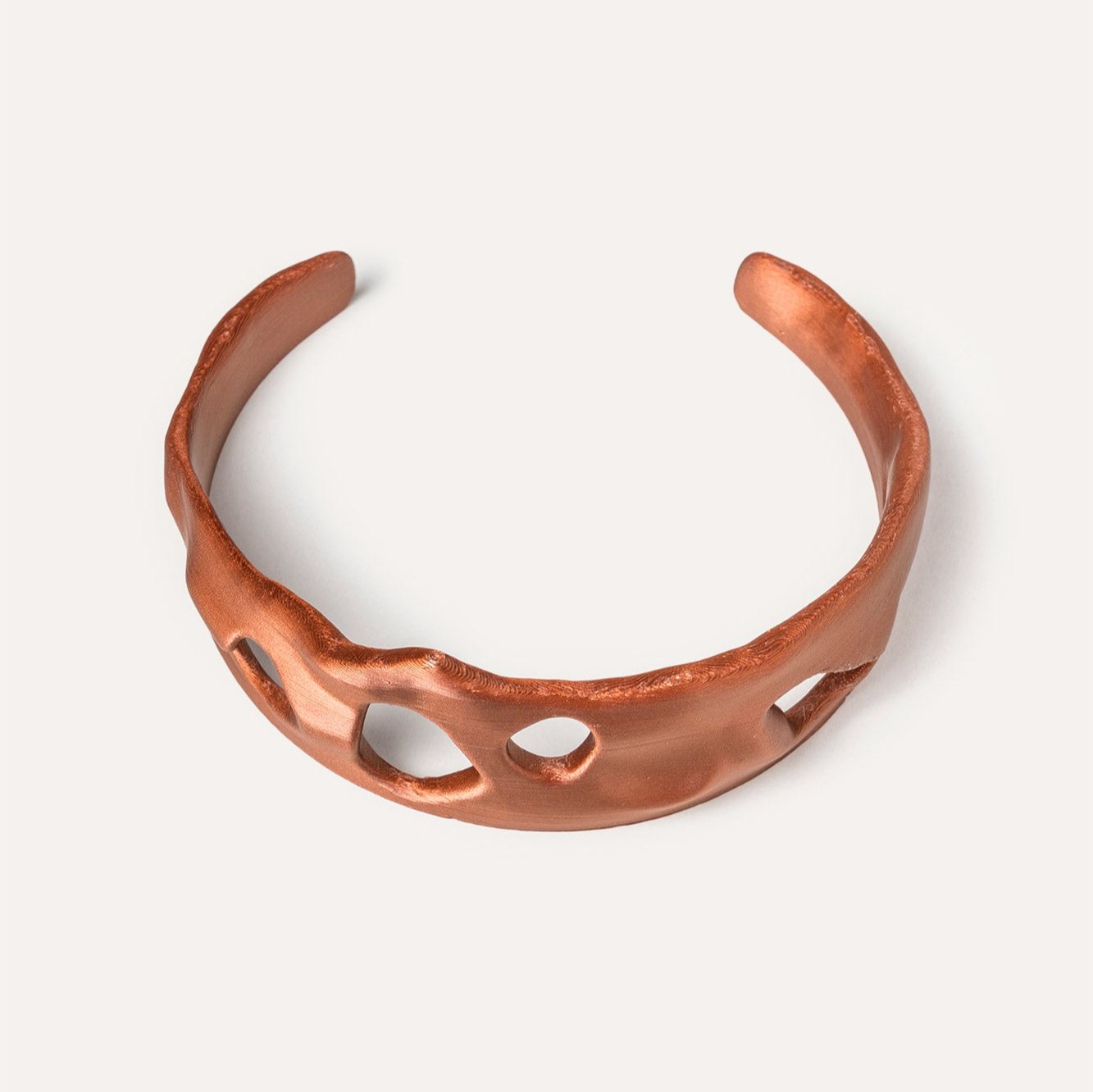 Red Vegan Holes Choker 3d