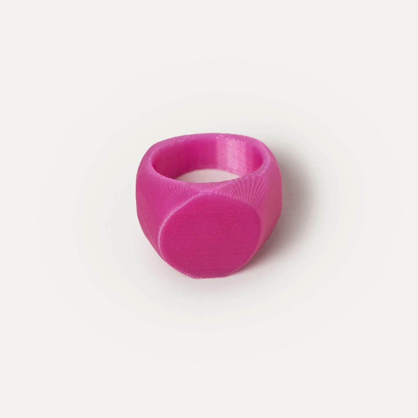 Seal Pink Vegan Ring 3D