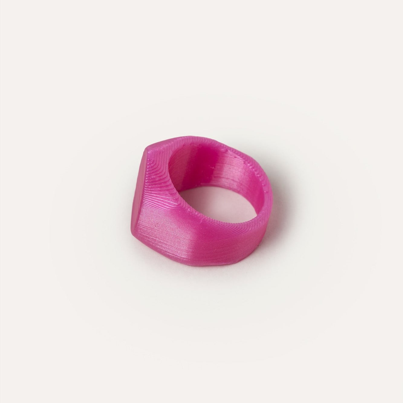 Seal Pink Vegan Ring 3D