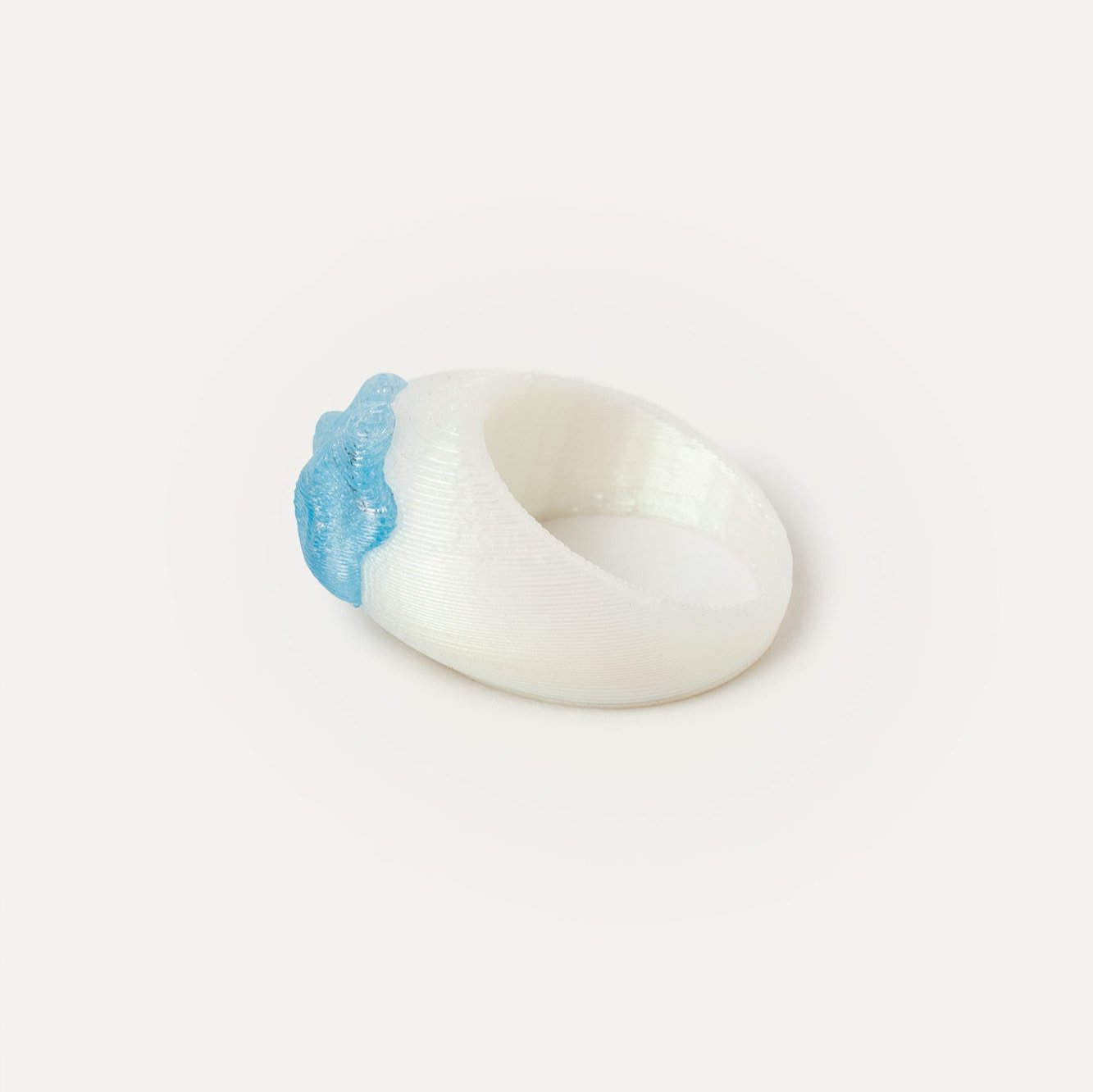 Blue Holes Organic Vegan Ring 3D