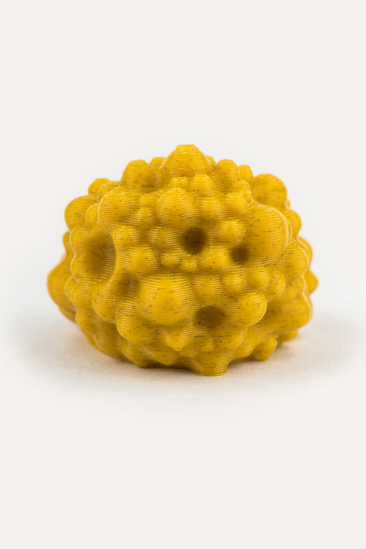 Yellow Organic Vegan Ring 3D