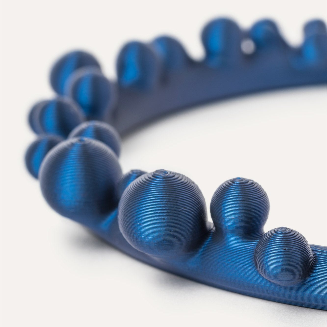 Blue balls vegan necklace 3D