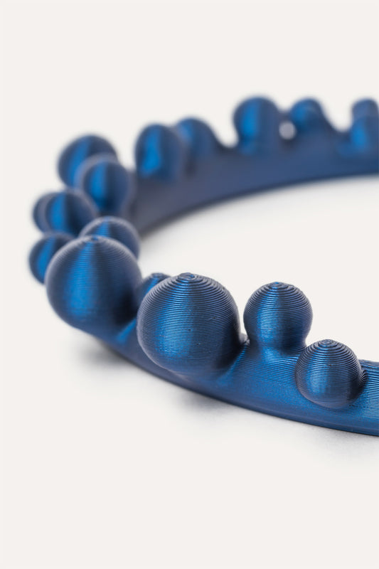 Blue balls vegan necklace 3D