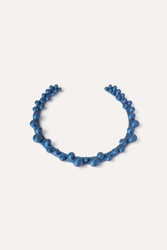 Blue balls vegan necklace 3D