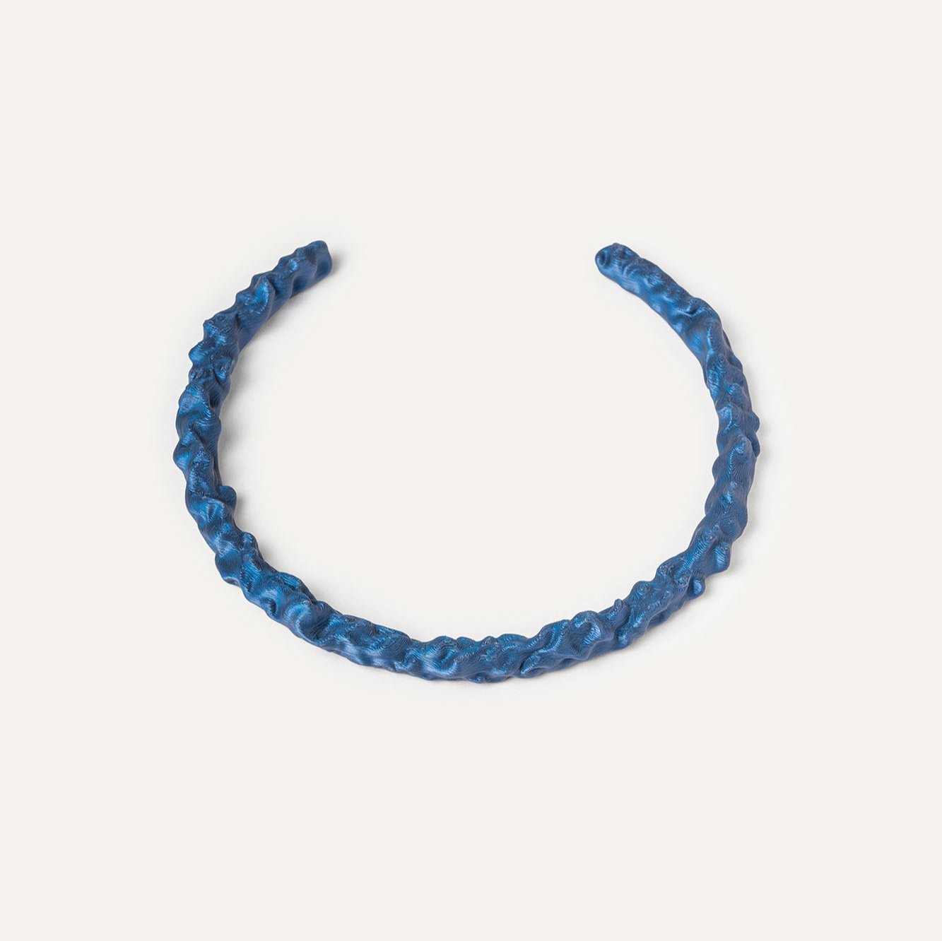 Blue organic necklace 3d