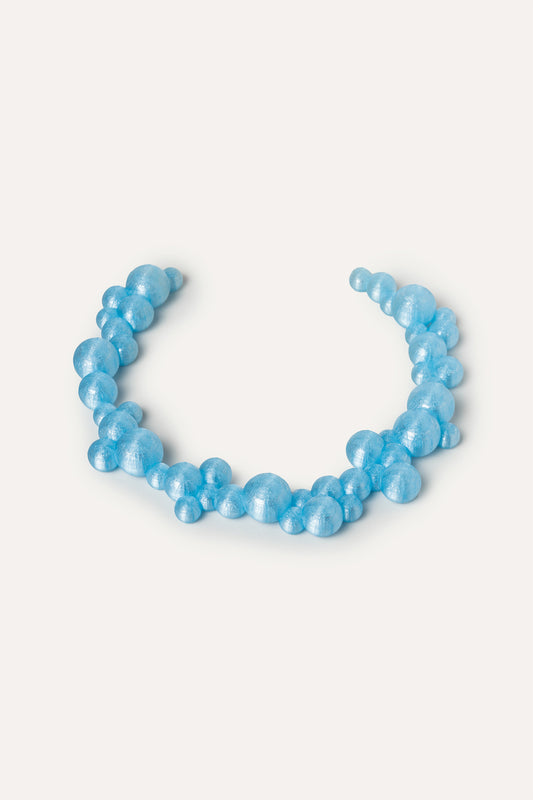 Blue Bubbles Vegan necklace 3D