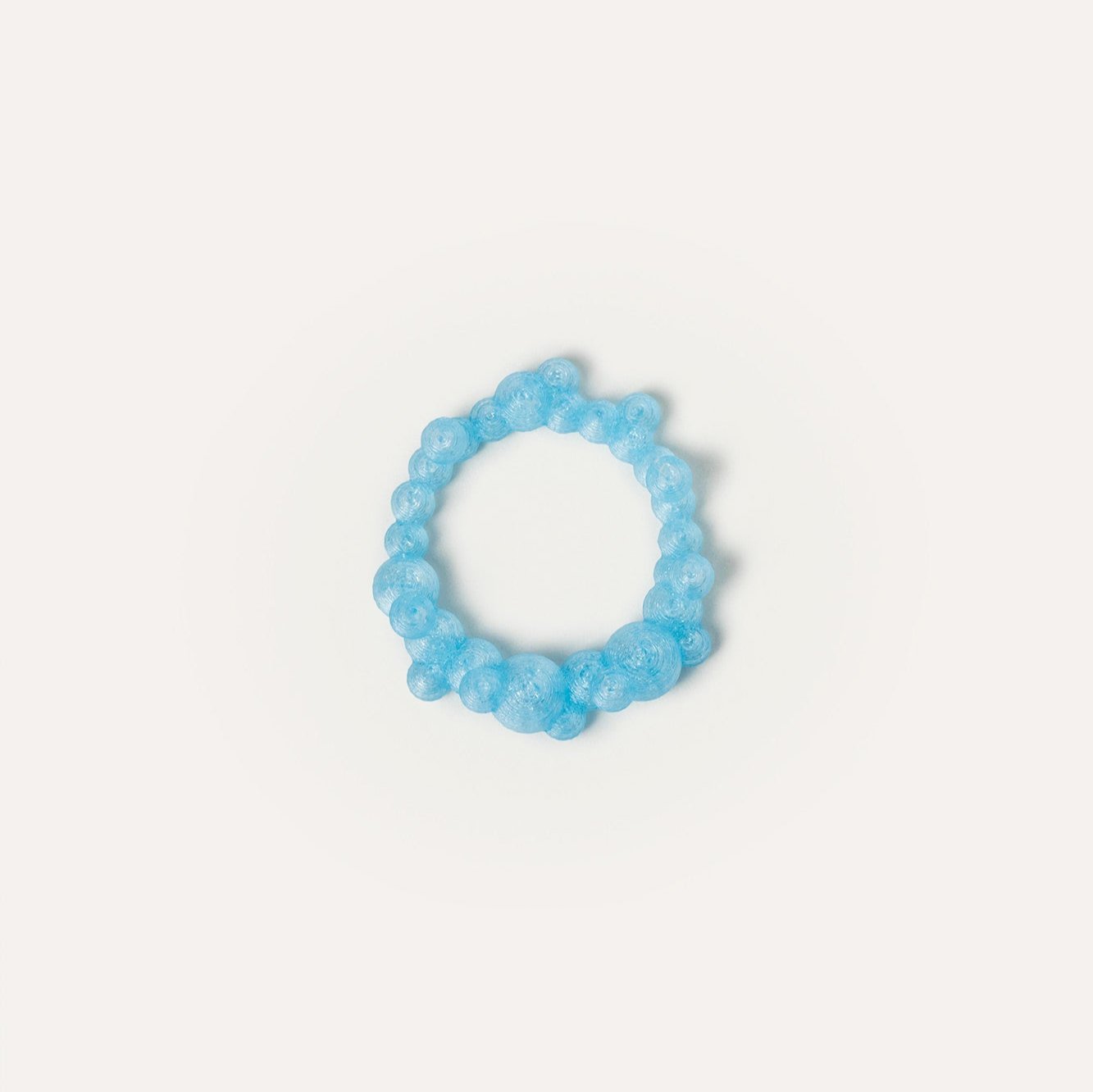 Blue Bubbles Vegan Ring 3D