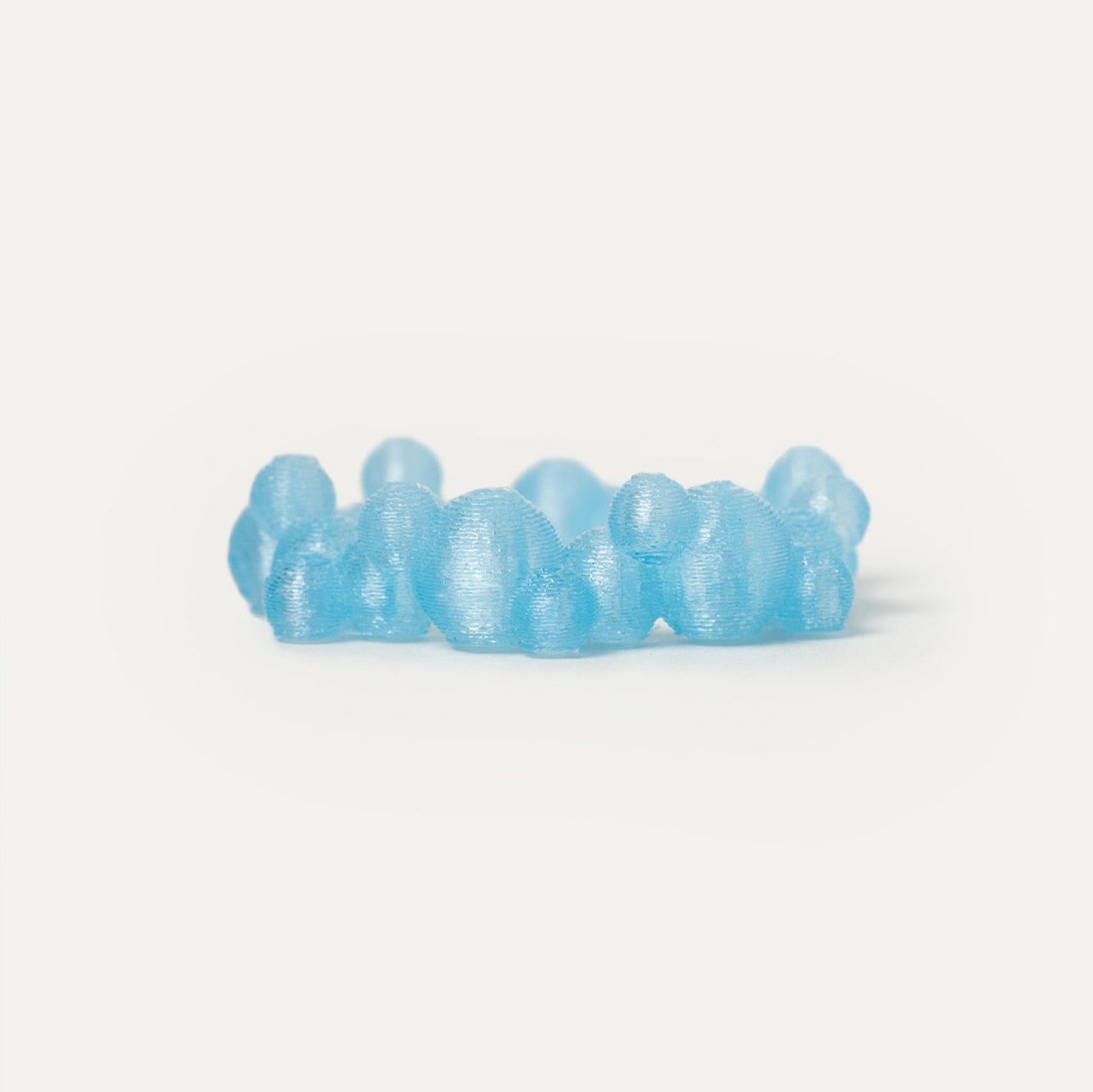 Blue Bubbles Vegan Ring 3D