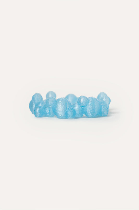 Blue Bubbles Vegan Ring 3D