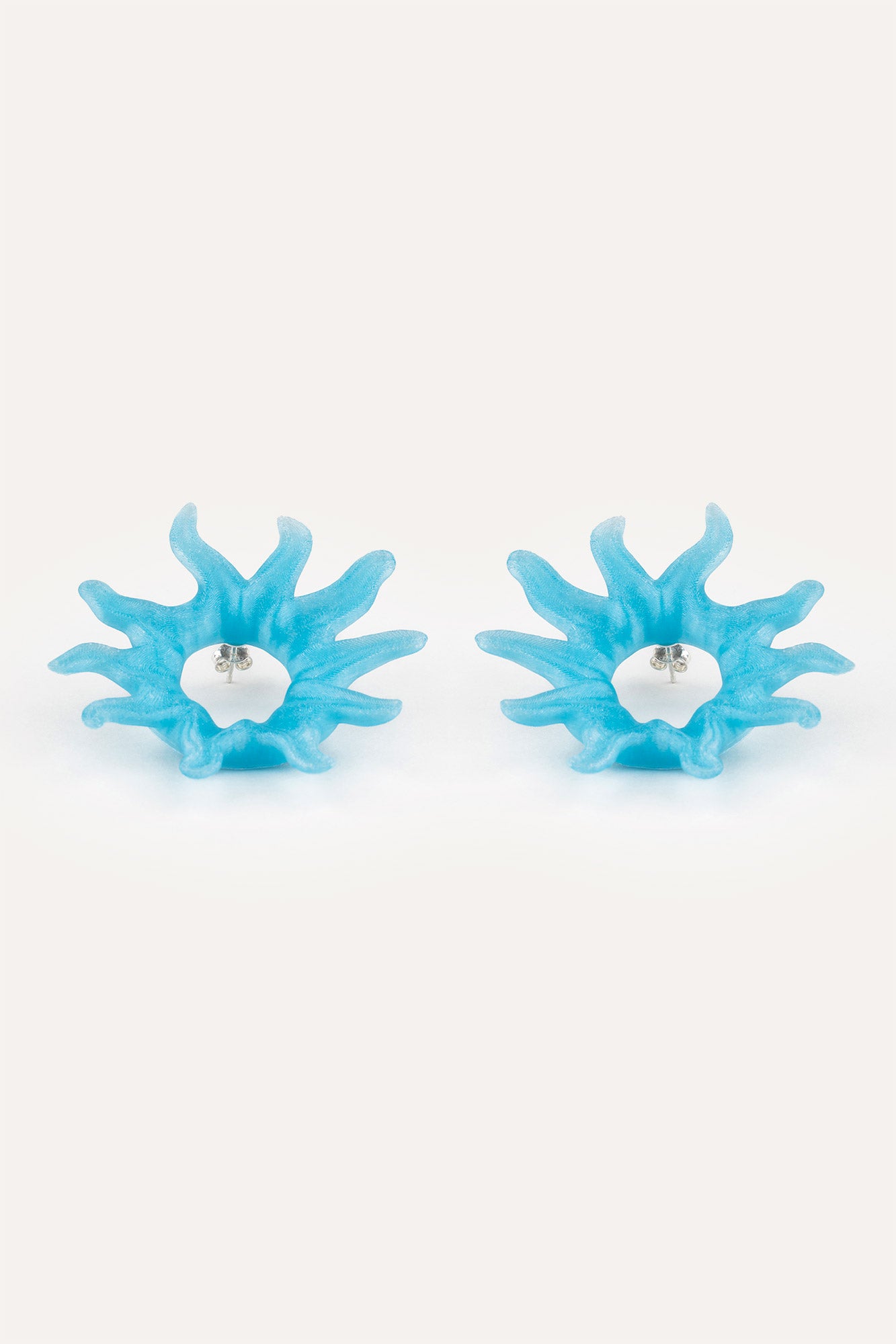 Blue Soleil Organic Vegan Earrings 3D