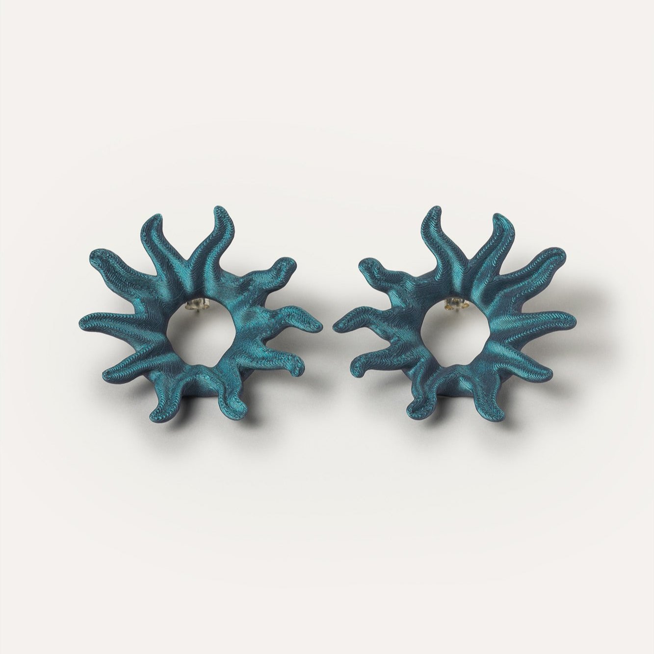 Dark Blue Soleil Vegan Earrings 