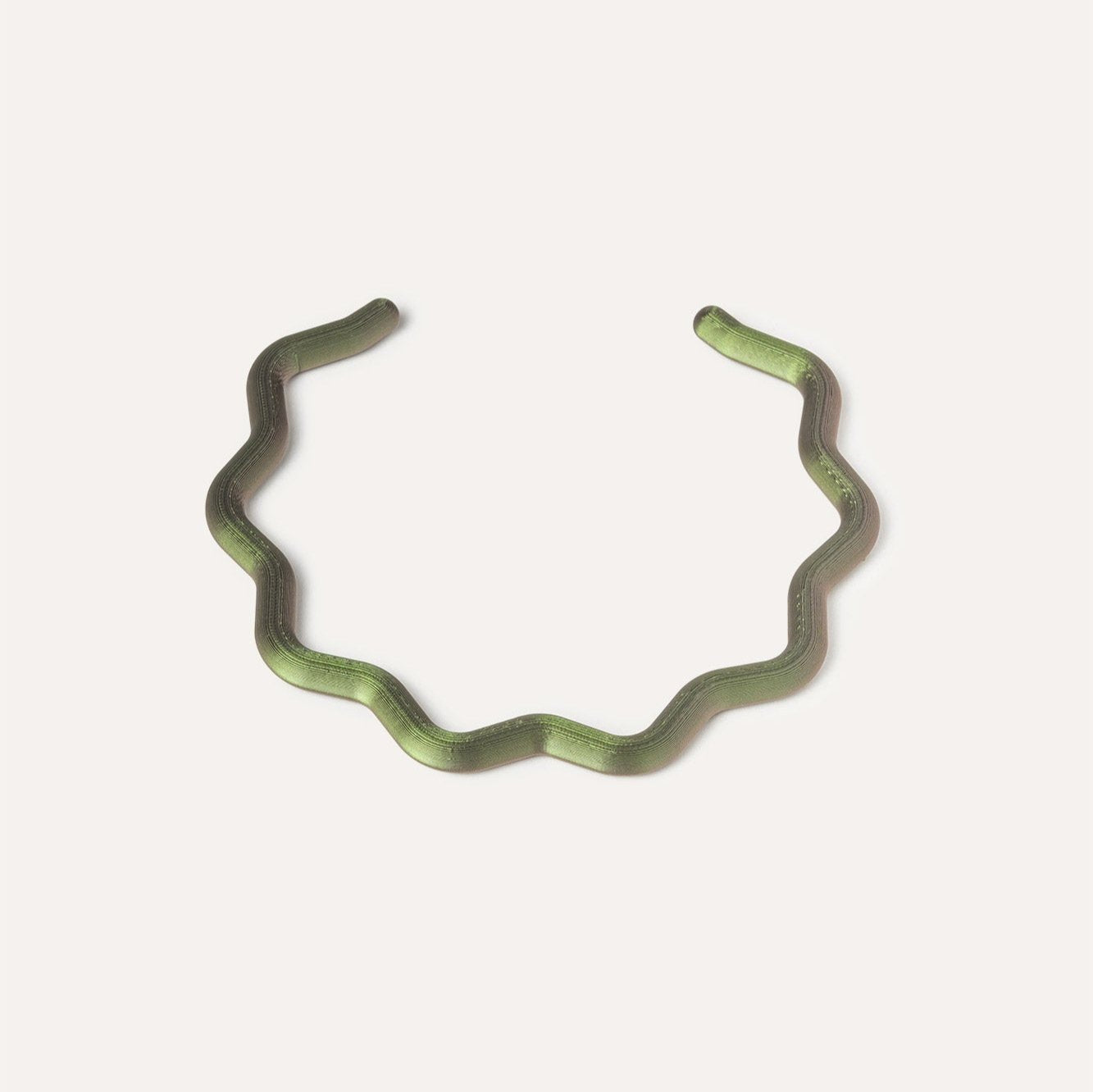 Green Vegan Choker necklace 3d