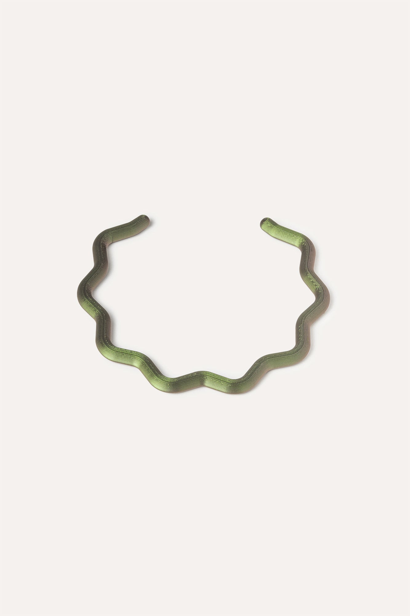 Green Vegan Choker necklace 3d