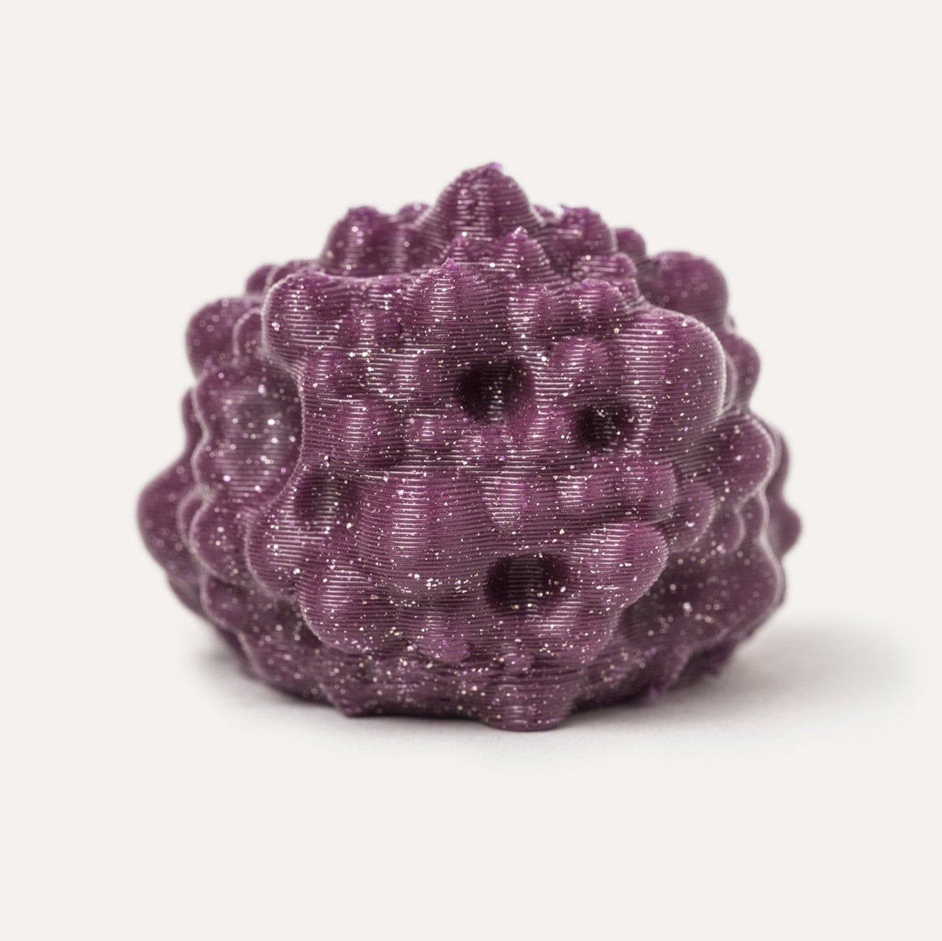 purple oro no vegan ring 3d printed front