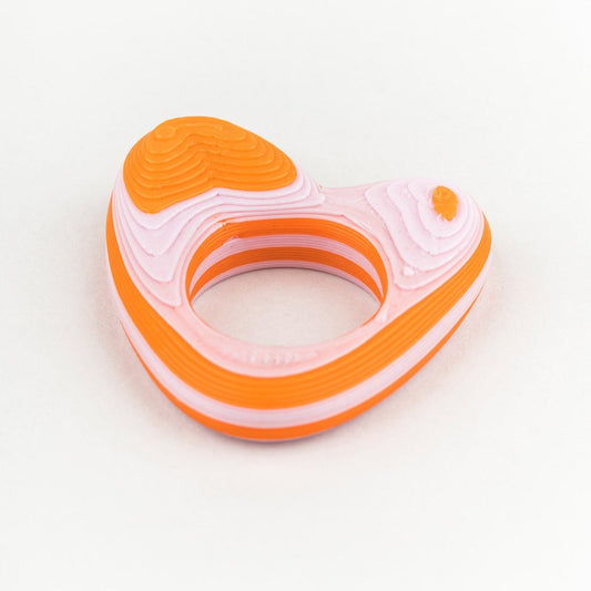 CANDY HEART naranja y rosa