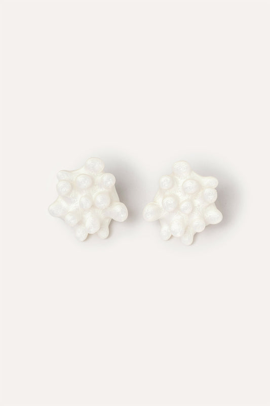 White Star organic vegan earring 3D